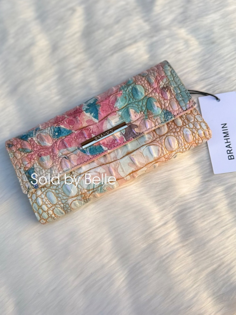 NWT Brahmin Cordelia Coral Reef Melbourne Wallet